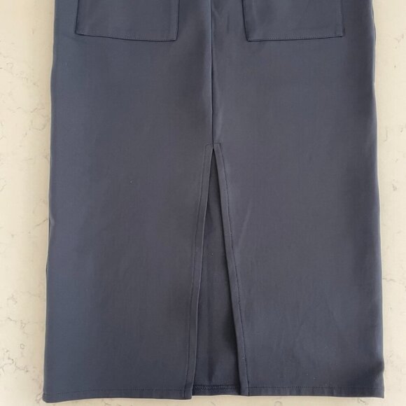 Finery London Fashion Group Bodycon Polyamide Blend Midi Skirt Navy 4 US/8 UK - Picture 10 of 12